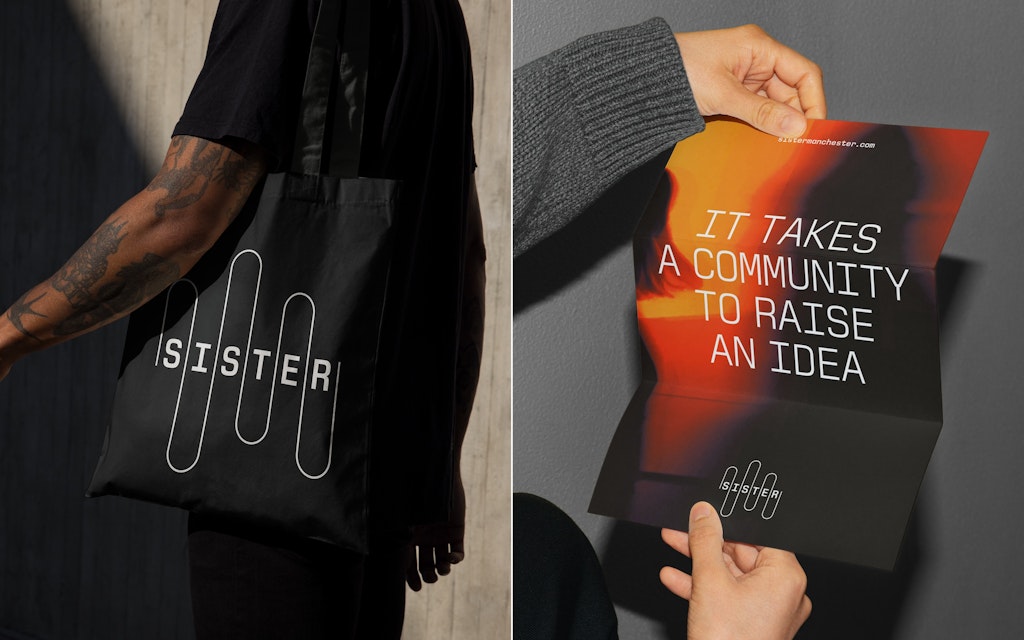 Pentagram's identity for Sister