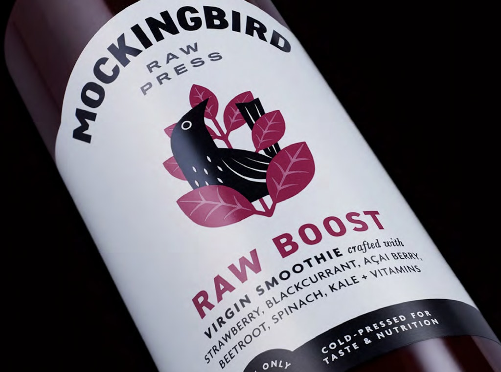 B&B Studio's rebrand of Mockingbird Raw Press